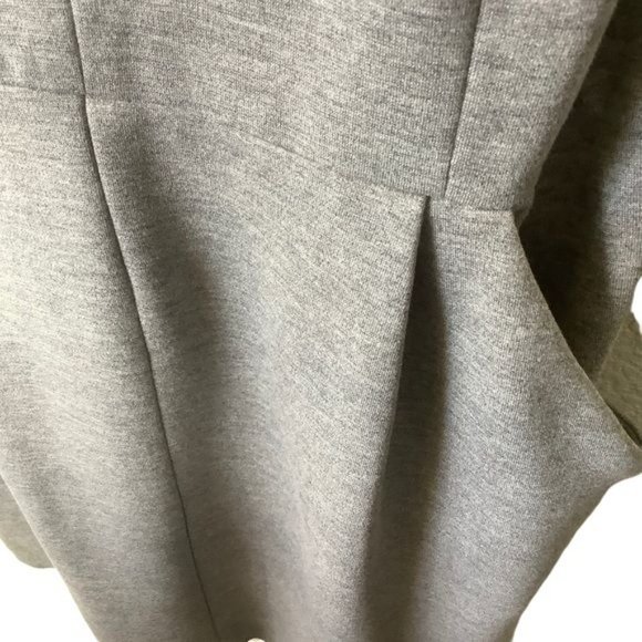 MILLY Lt Grey Marled T Back Knit Dress Size Medium - Picture 6 of 15